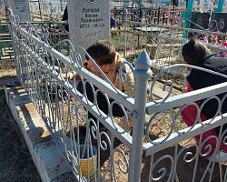 Студенты Володарского филиала приняли участие в акции по облагораживанию мест захоронений ветеранов ВОВ